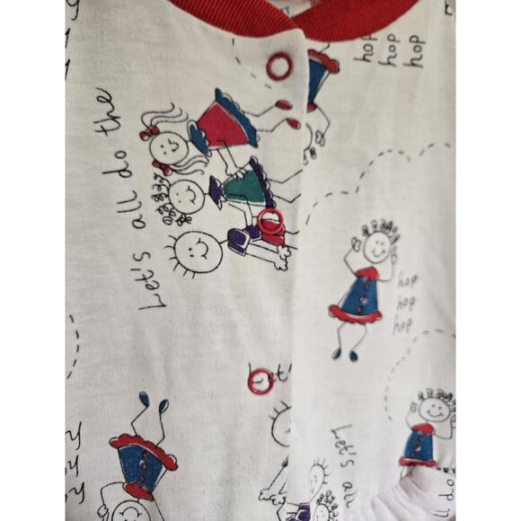 Hearts & Triangles Vintage Toddler Romper With Hopscotch Kids - Picture 4 of 6